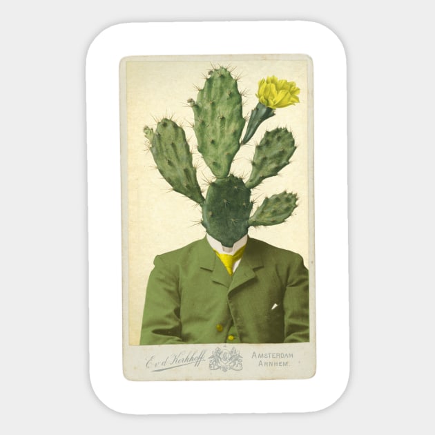 Mr Cactus Sticker by jurjenbertens